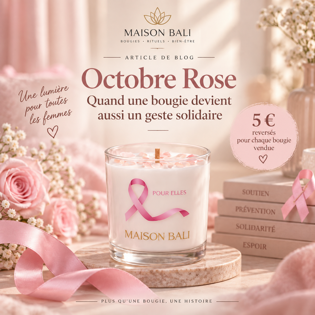 Octobre Rose : quand une bougie devient aussi un geste solidaire