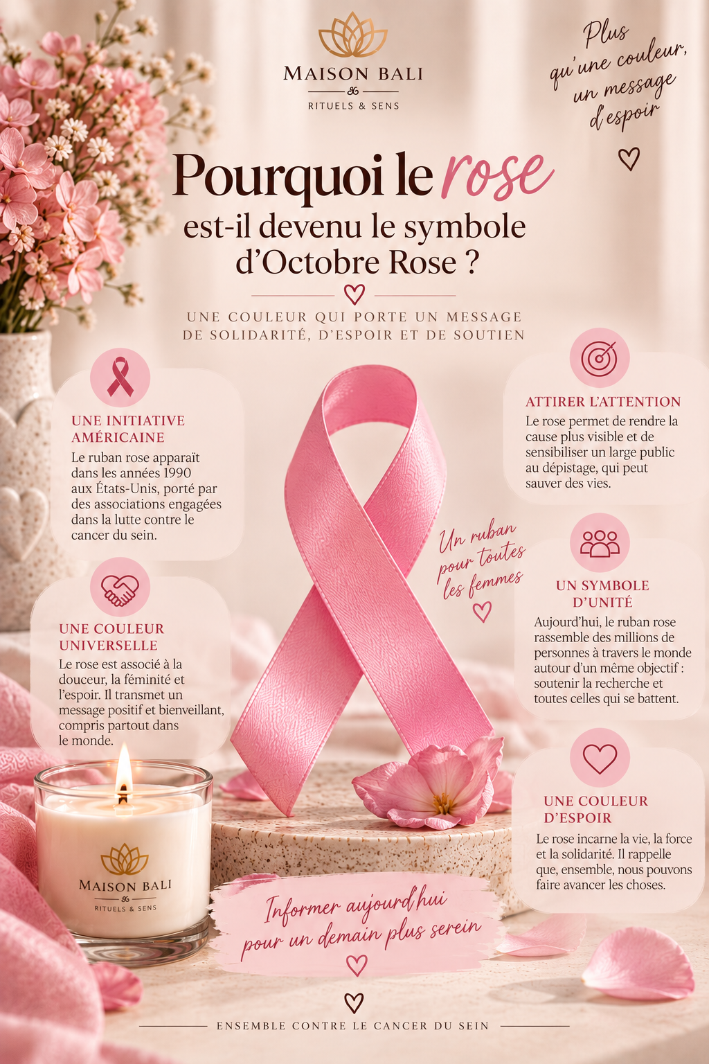 Pourquoi le rose est-il devenu le symbole de la lutte contre le cancer du sein ?