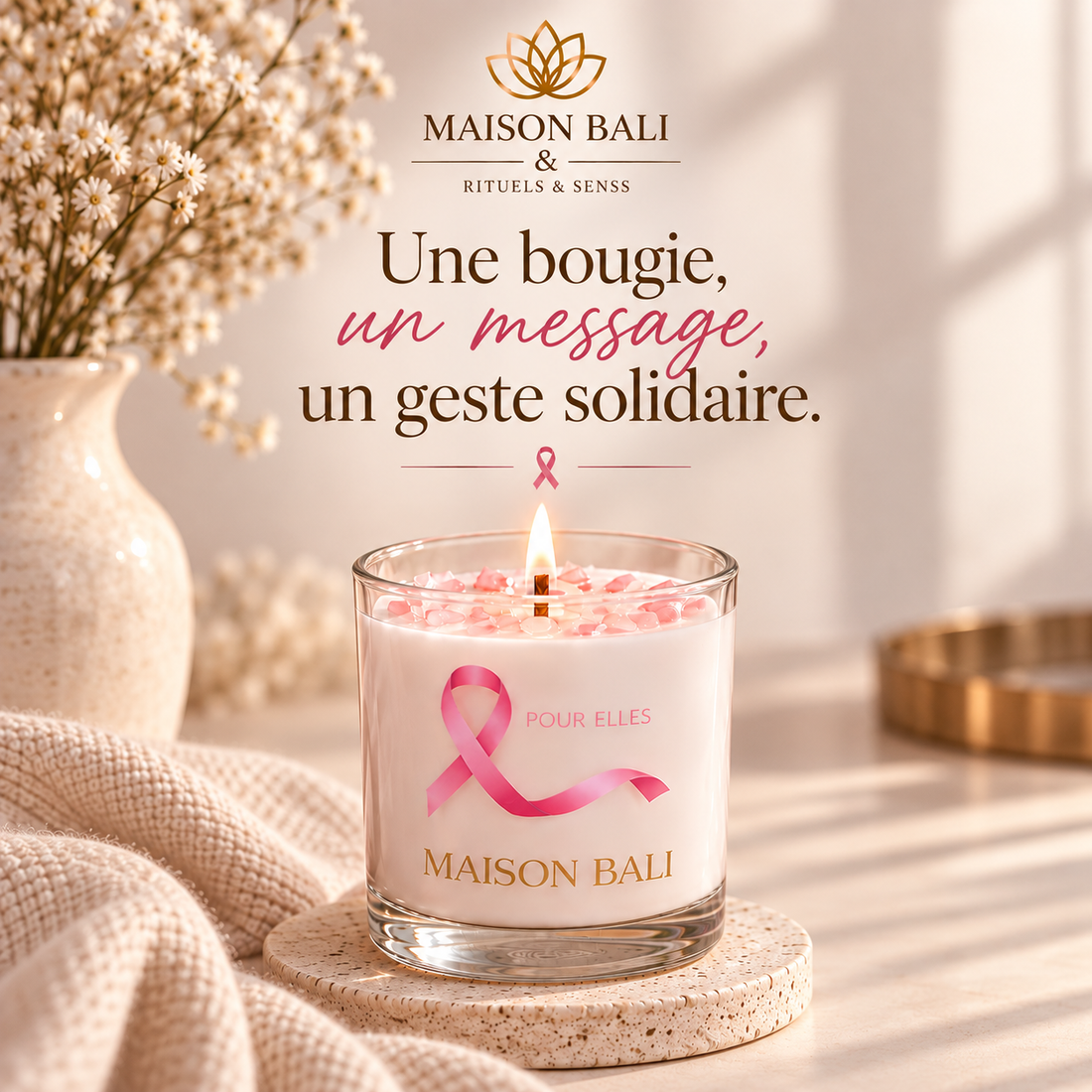 Bougie solidaire : quand un objet du quotidien peut porter un message