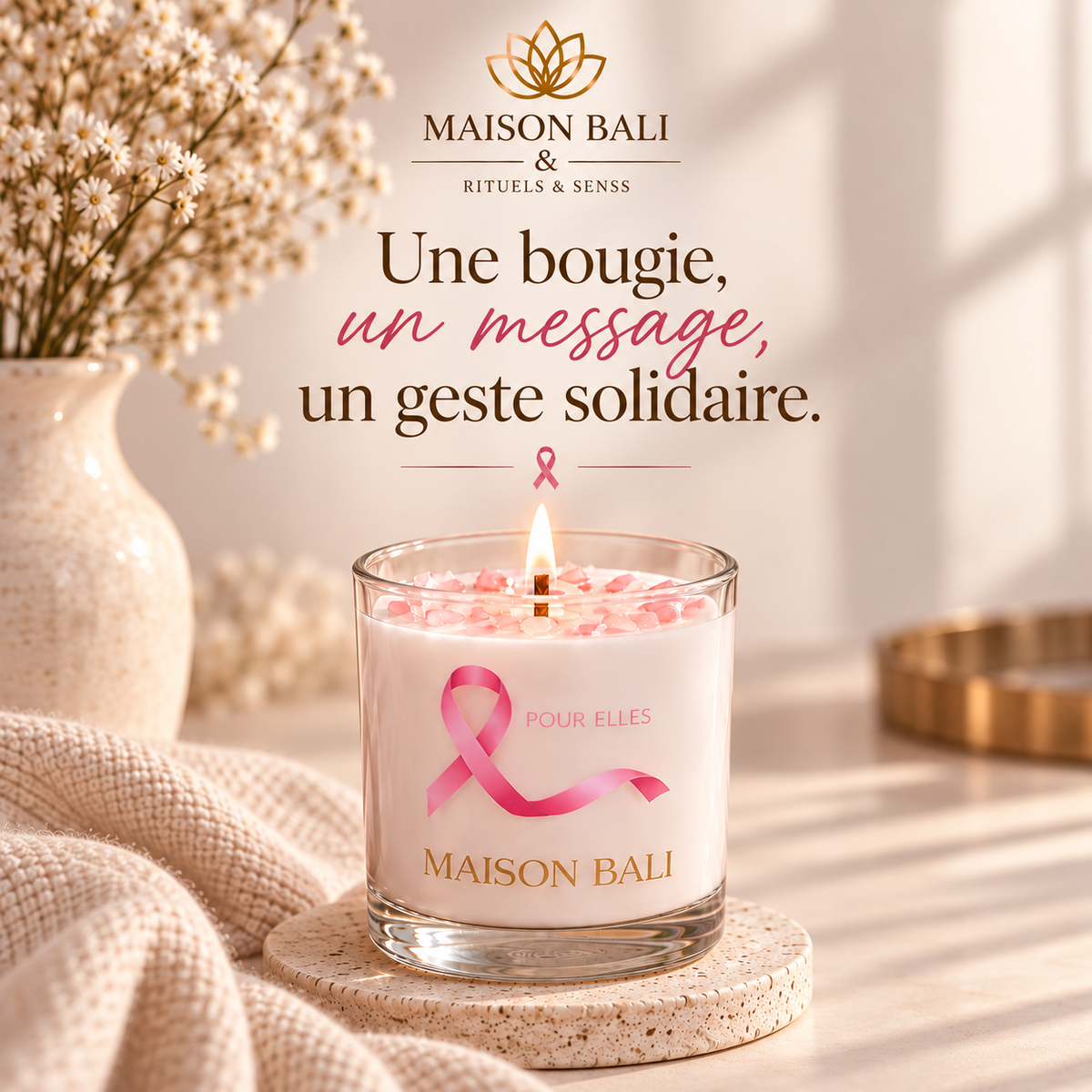 Bougie solidaire : quand un objet du quotidien peut porter un message