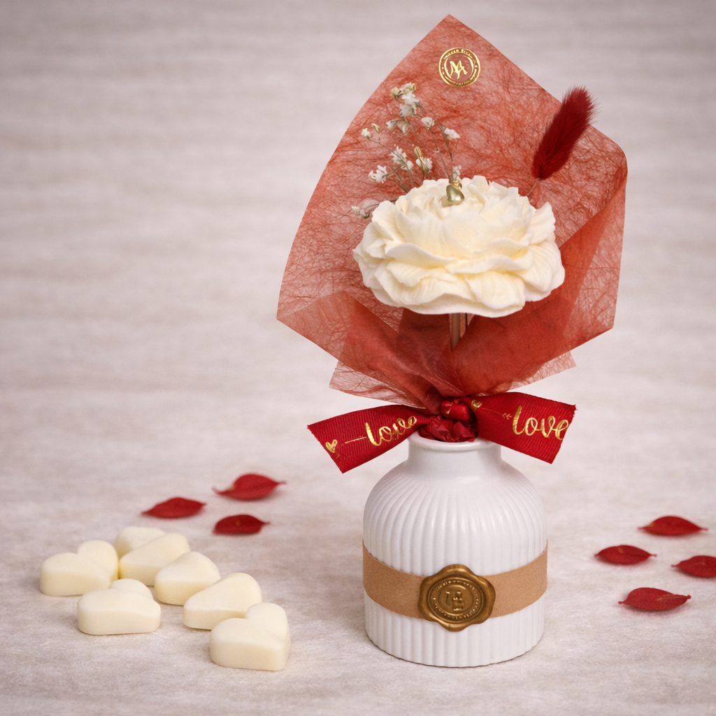 Bougie Rose Éternelle - Maison Bali