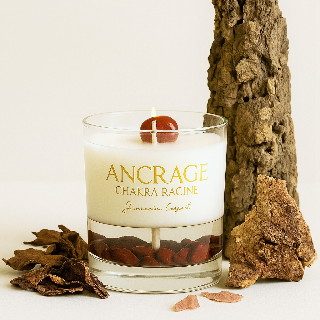 Bougie Ancrage - QR Code Audio méditation - Maison Bali