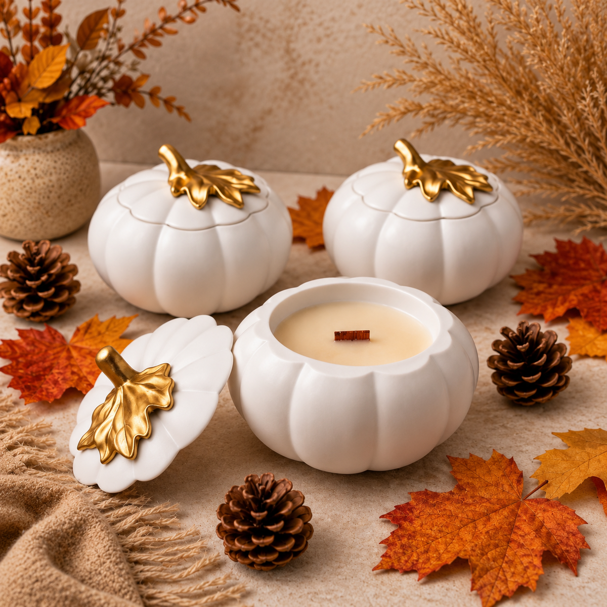Bougie Citrouille d'Automne