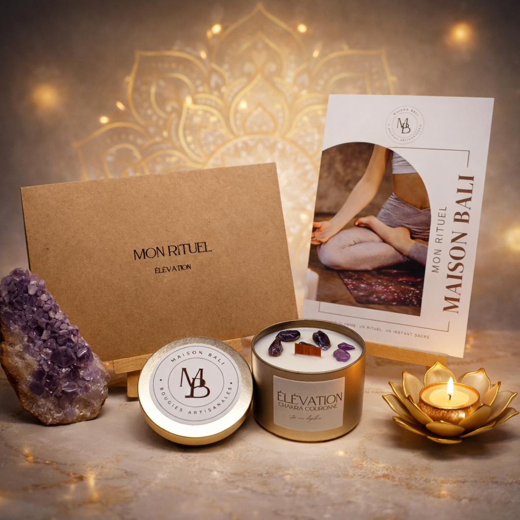 Bougie Chakra Couronne - Élévation