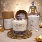 Bougie Élévation - Chakra Couronne - Paix intérieur & spiritualité