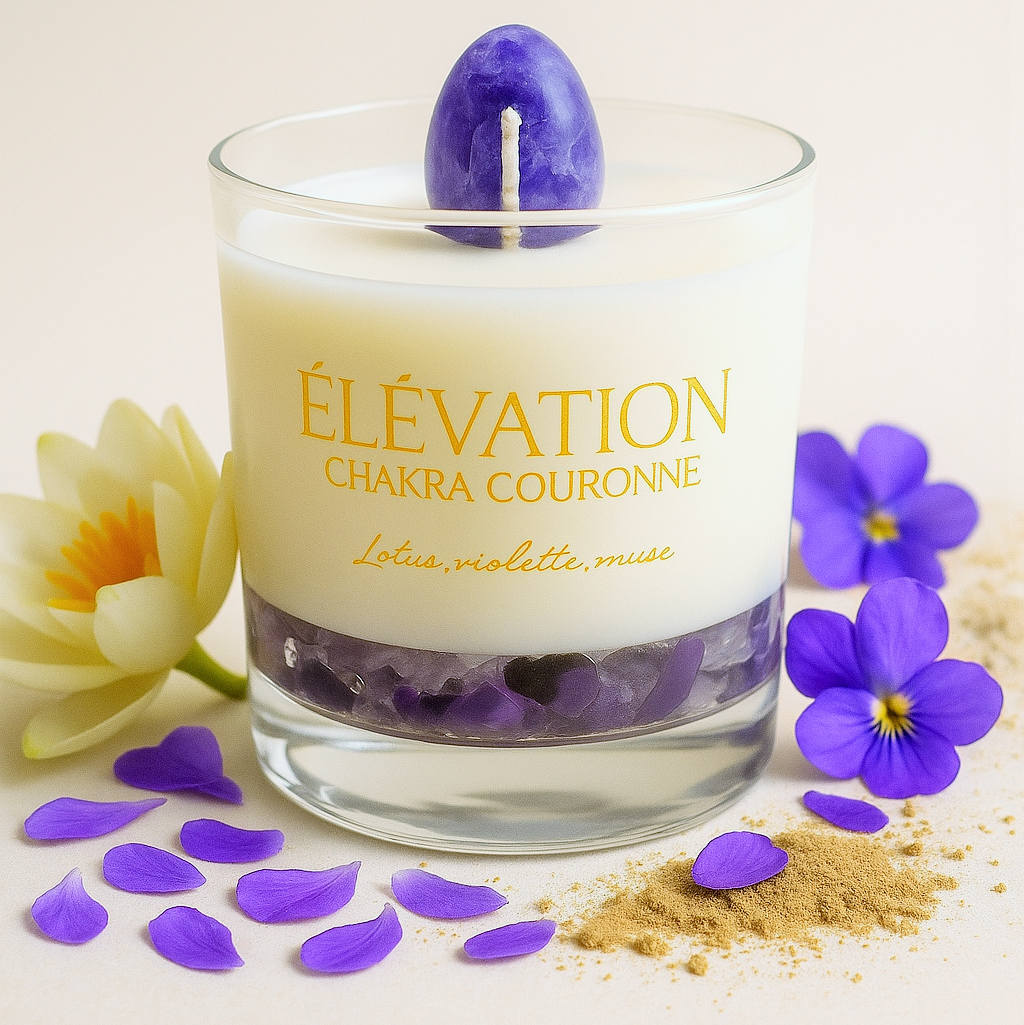 Bougie Élévation - QR Code Audio méditation - Maison Bali