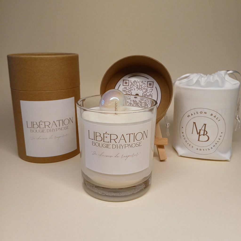 Bougie Libération - Hypnose Audio (QR code) - Maison Bali