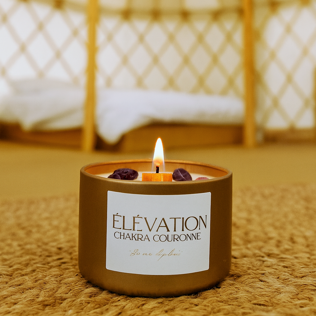 Bougie Élévation - Collection Éveil - Chakra Couronne - Maison Bali