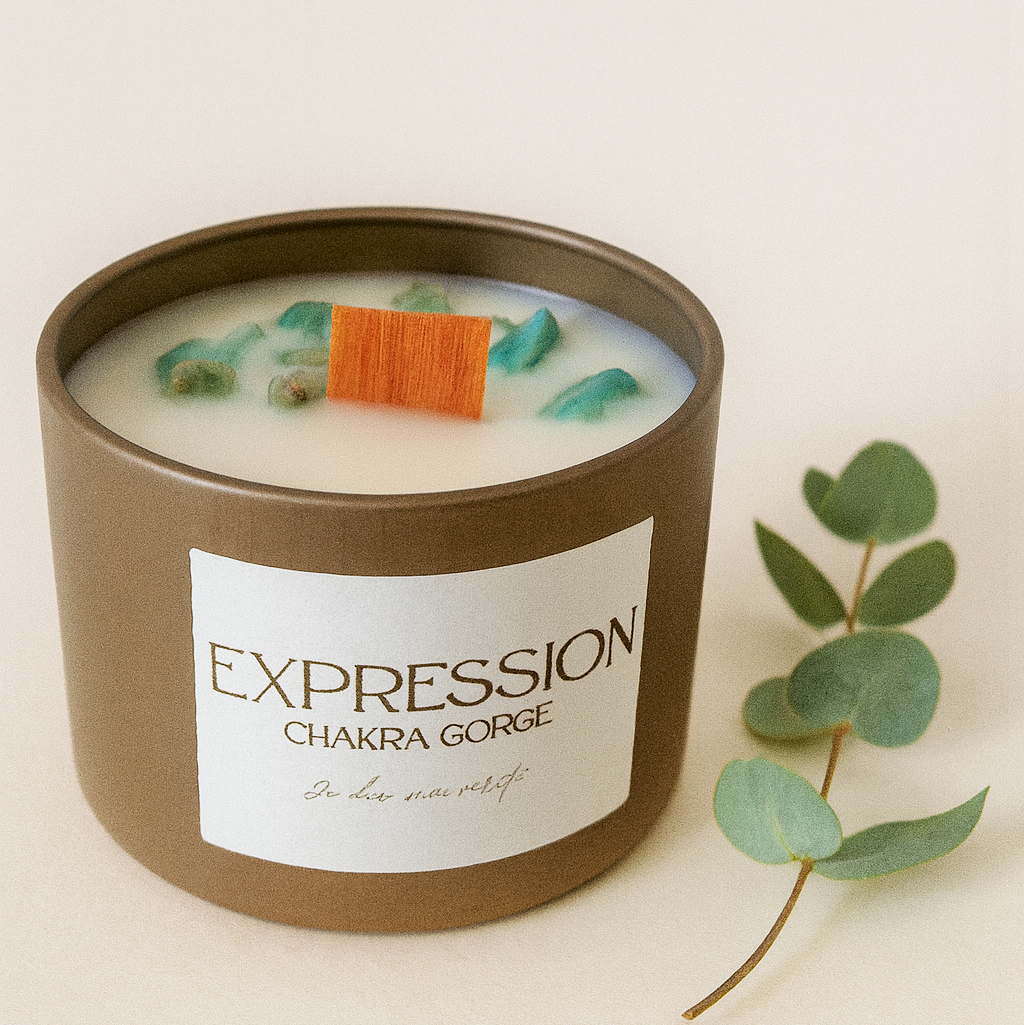 Bougie Expression - Collection Éveil - Chakra Gorge - Maison Bali