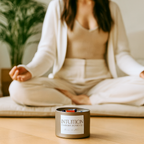 Bougie Intuition - Collection Éveil - Chakra Troisième Œil - Maison Bali