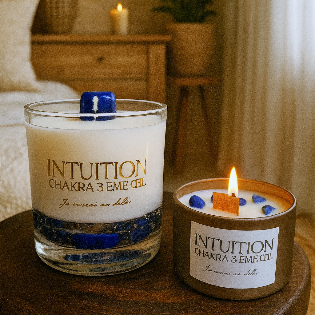 Bougie Intuition - QR Code Audio méditation - Maison Bali