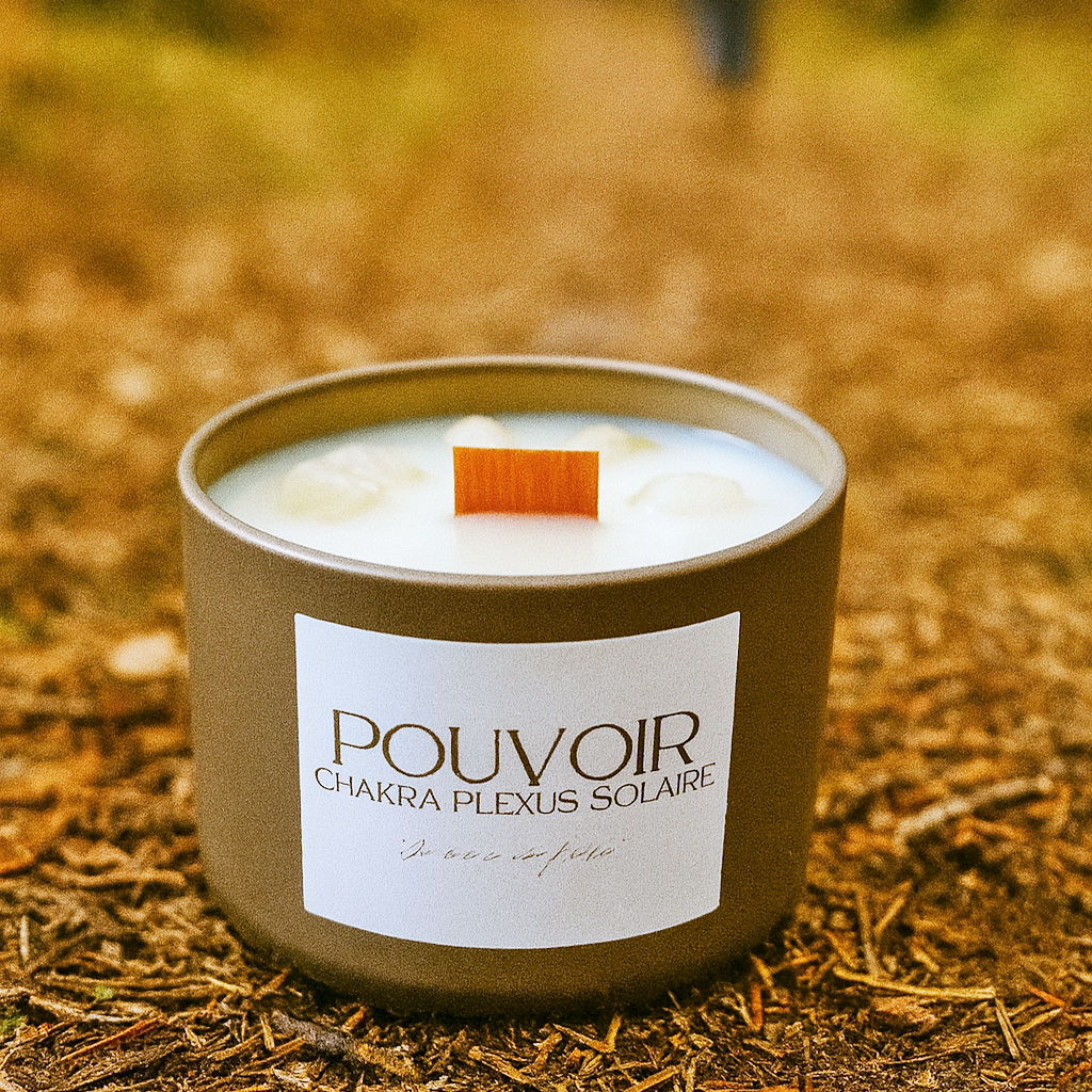 Bougie Pouvoir - Collection Éveil - Chakra Plexus Solaire - Maison Bali