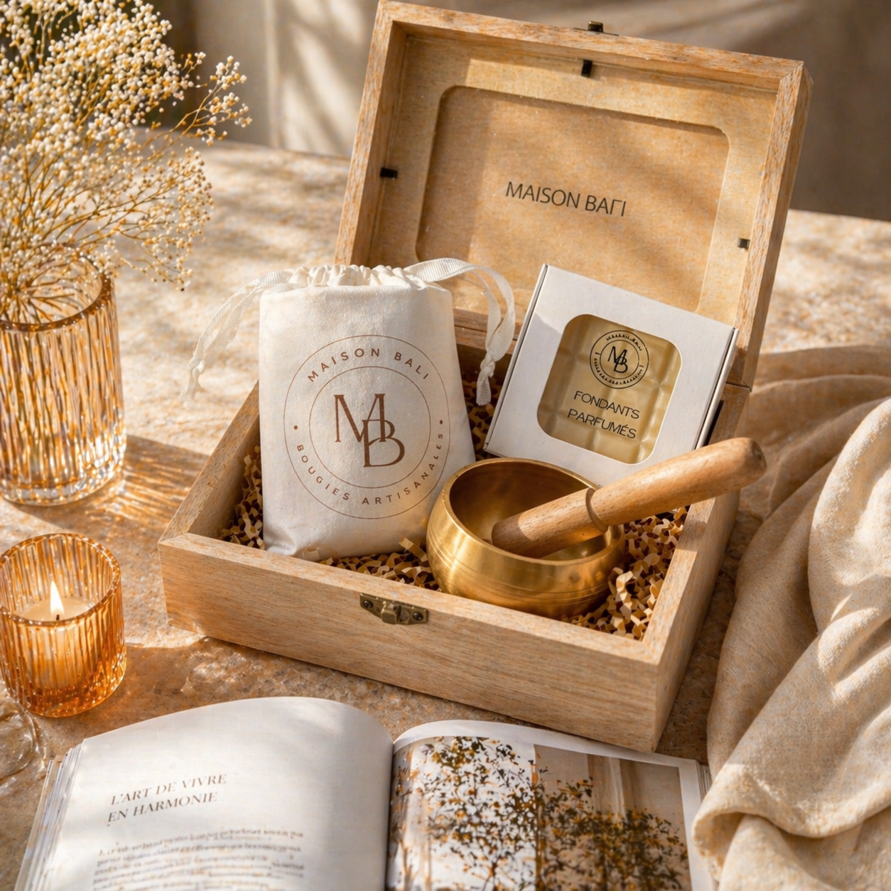 Box du Mois - Coffret sensoriel & bougie artisanale