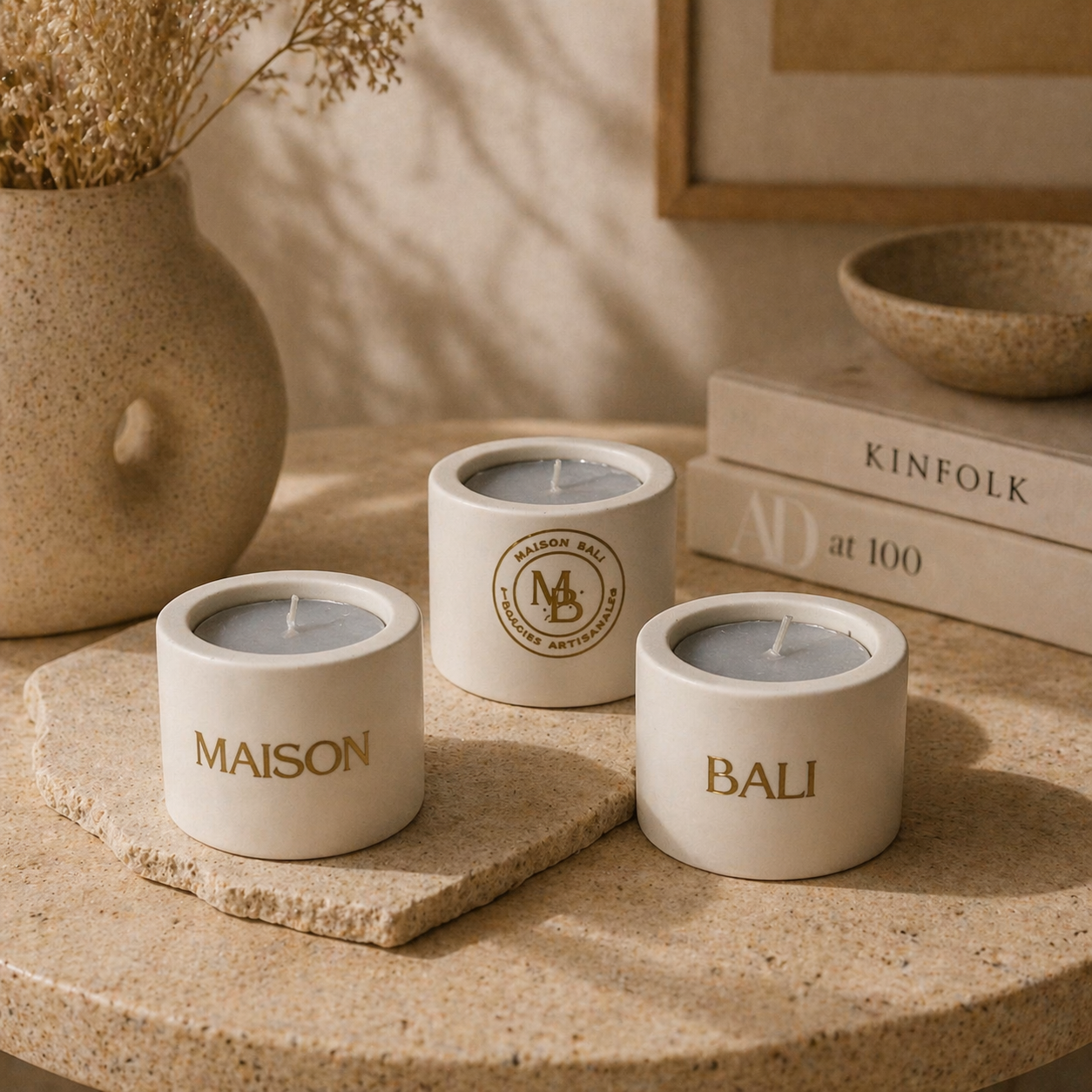 Set de 3 Bougeoirs Signature - Maison Bali