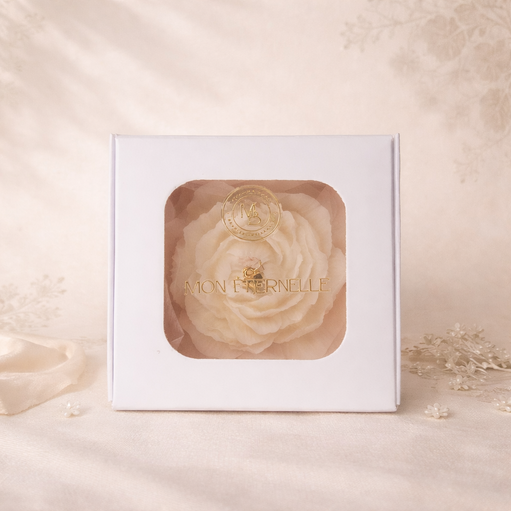 Bougie Rose Éternelle - Bonne Fête Maman